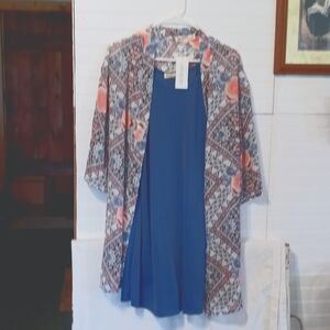 New Wallflower 2pc Set Kimono,w Dress sz.SM.